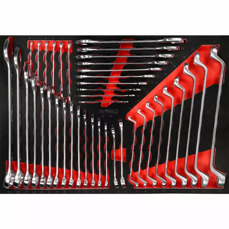 Screw spanner set in foam insert, 41 pcs, ks tools - Työkalut työkaluvaunuihin - 503-811-2041KST - 1