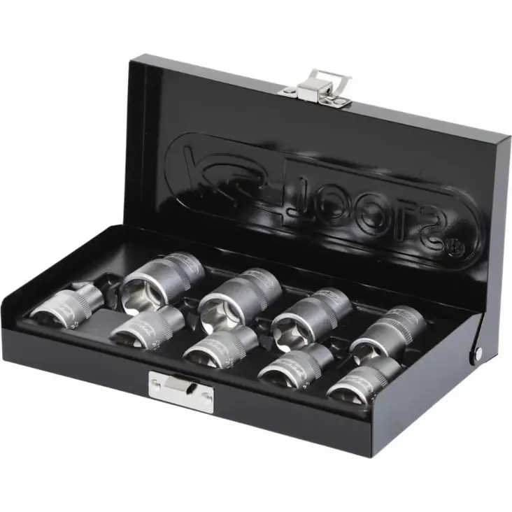 Socket set 1/2'' torx e10-e24 9pcs, ks tools - Hylsysarjat - 503-911-4410KST - 1