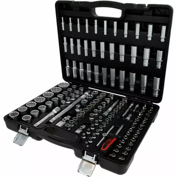 Socket set 1/4"+3/8"+1/2", 133 pcs, ks tools - Hylsysarjat - 503-917-0133KST - 1