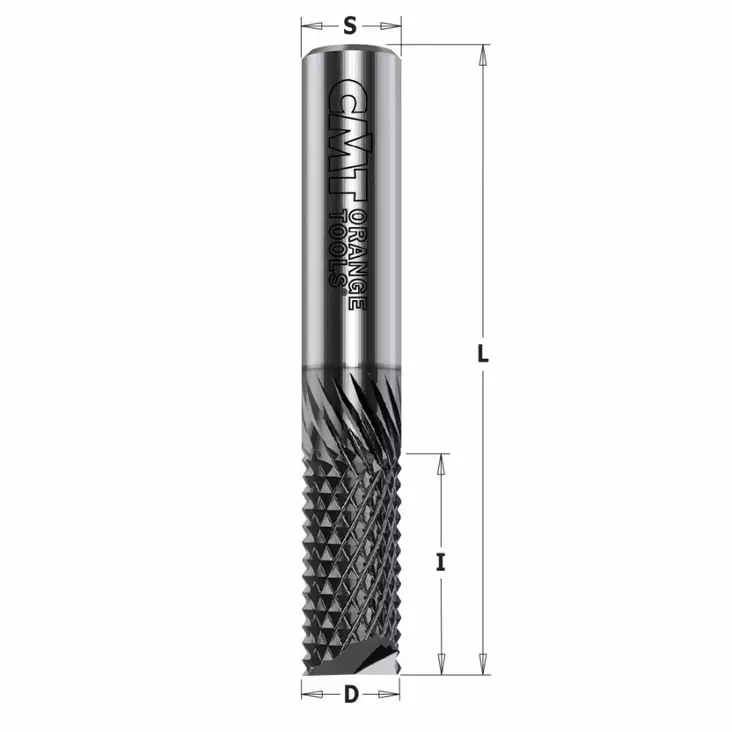 Solid surface and fiberglass bit hwm dlcs chrome coating d=12 i=25 l=15 s=12 rh, cmt - Yläjyrsimen terät - 503-151-120-25ECMT - 1