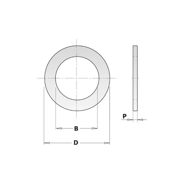 Sovitusrengas d=20mm b=16mm p=1,0mm, cmt - Pyörösahanterät - 503-299-351-00CMT - 1