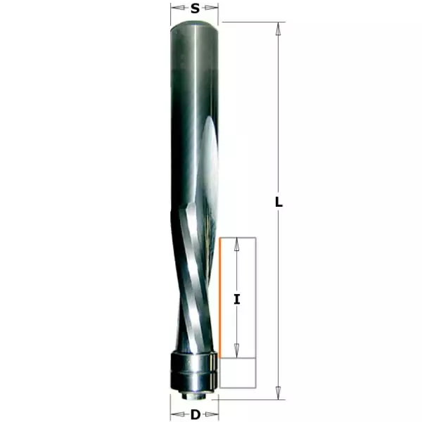Spiral bit s12 d12,7x50 z2 rh with bearing, cmt - Yläjyrsimen terät - 503-191-127-11BCMT - 1