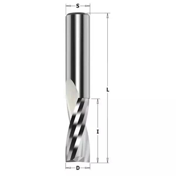 Spiral bit solid 12,7x50,8x101,6mm s=8 up-cut z2 hwm, cmt - Yläjyrsimen terät - 503-191-507-11CMT - 1