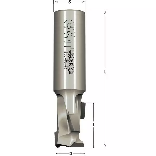 Spiral router bit z1+1 4dp d=16x36x93 s=16 rh, cmt - Yläjyrsimen terät - 503-140-161-61CMT - 1