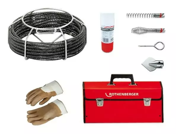Spiral/tool set stand 16mm r550 w/o hose, rothenberger - Viemärinavaajien tarvikkeet - 503-72945XROT - 1