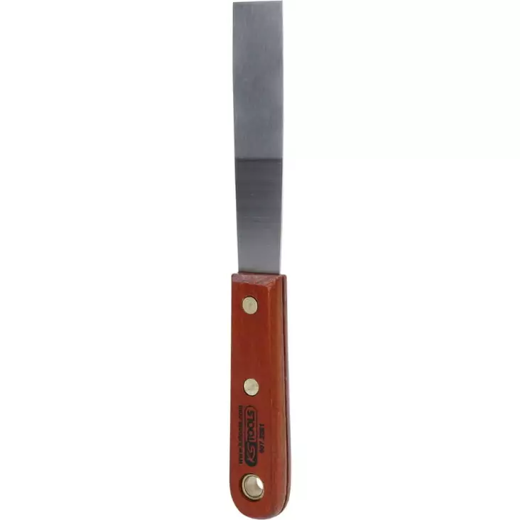 Stainless steel scraper, 38mm, wooden handle, ks tools - Moottorityökalut - 503-907-2262KST - 1