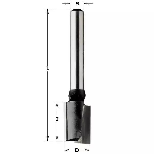Straight bit hw z2 s=8x40 d=11x20x60 rh, cmt - Yläjyrsimen terät - 503-174-110-11CMT - 1