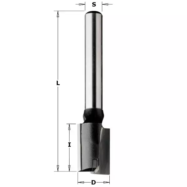 Straight bit hw z2 s=8x50 d=22x20x70 rh, cmt - Yläjyrsimen terät - 503-174-220-11CMT - 1