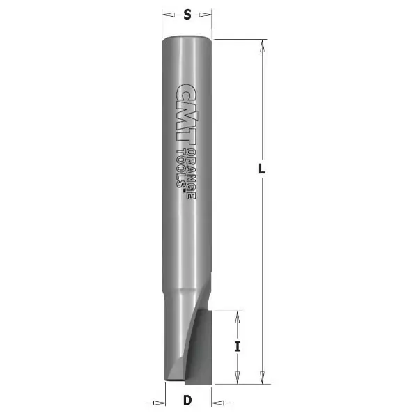 Straight bit z1 dp d=6x8x65 s=12x35 rh, cmt - Yläjyrsimen terät - 503-141-060-61CMT - 1