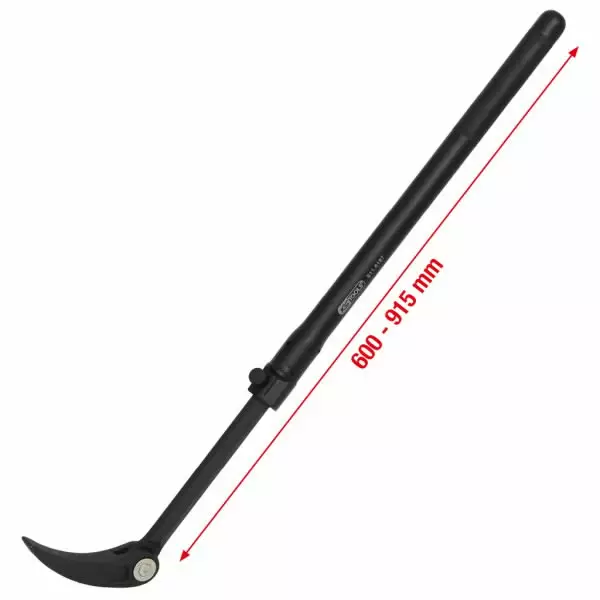 Telescopic flexible roll head pry bar, 600-915 mm, ks tools - Erikoisulosvetäjät - 503-911-8187KST - 1