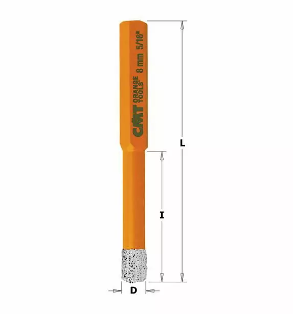 Timanttirouheterä hex 10x40mm, cmt - Timanttiporanterät - 503-552-010CMT - 1