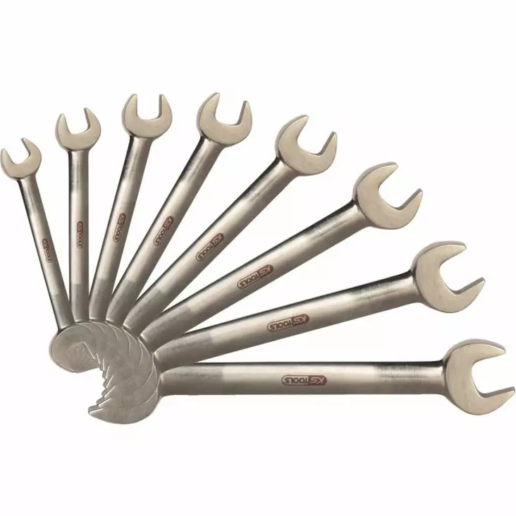 Titanplus open end spanner set, 8 pcs, ks tools - Lenkki- ja kiintolenkkiavaimet - 503-965-0148KST - 1
