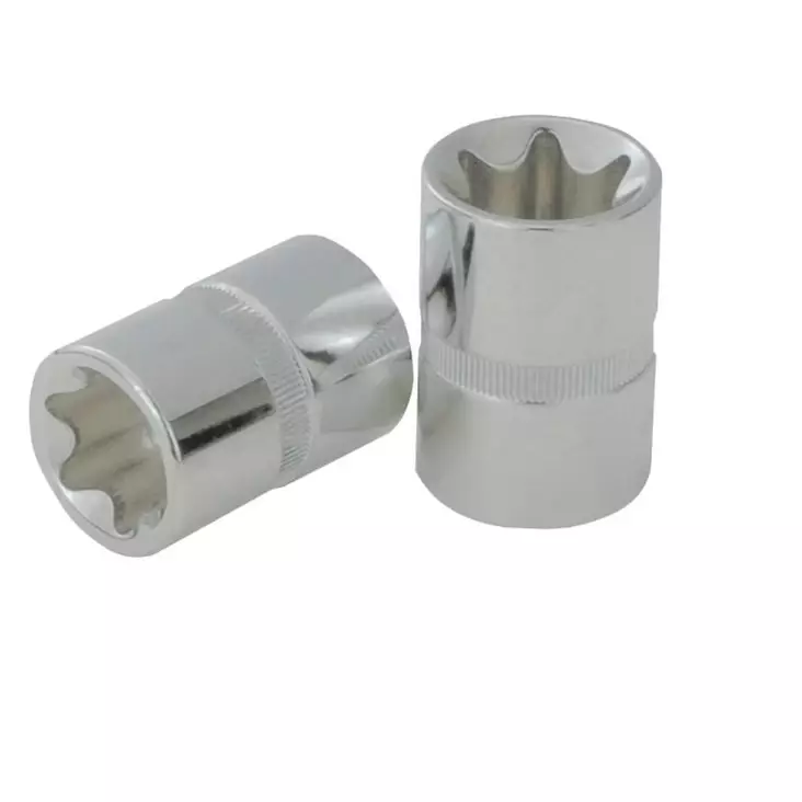 Torx-kanta 1/2" chromeplus,ripustettuna e14, ks tools - Hylsyt ja voimahylsyt - 503-918-1277-EKST - 1