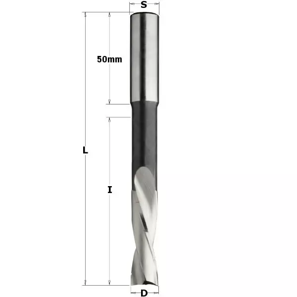 Twisted slot mort. bit hs d=10x140 s=13x50 rh, cmt - Yläjyrsimen terät - 503-160-100-31CMT - 1