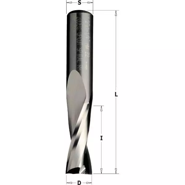 Up-cut spiral bit solid t.c. d=10x42x90 z2 rh, cmt - Yläjyrsimen terät - 503-191-101-11CMT - 1