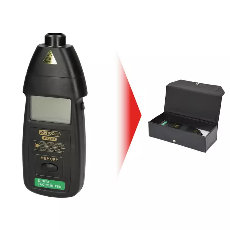 Valoelektroninen kierroslukumittari, ks tools - Kierros- ja nopeusmitttarit - 503-455-0130KST - 1