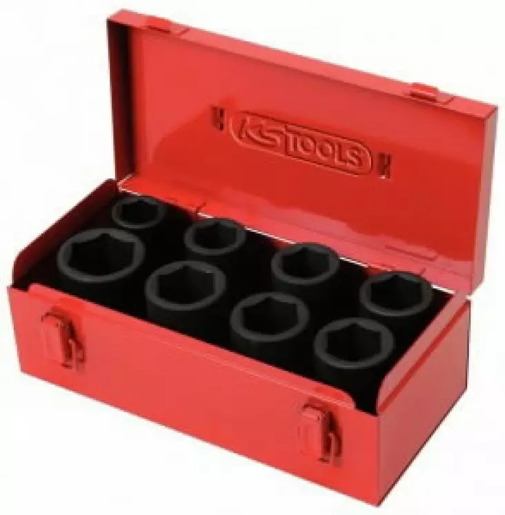 Voimahylsy setti 3/4´´ 8 osaa 24-36 mm, pitkät, ks tools - Hylsysarjat - 503-515-0510KST - 1