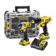 10,8v combo dck211d2t: drill + impact driver, 2,0ah, dewalt - Työkalusarjat - 503-DCK211D2TDW - 1