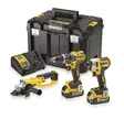 18v combo akun kanssa dck383p2t, 18v / 5,0ah, dewalt - Työkalusarjat - 503-DCK383P2TDW - 1