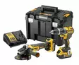 18v combo dck2080p2t: iskuporakone bl + kulmahiomakone bl, 2, dewalt - Työkalusarjat - 503-DCK2080P2TDW - 1