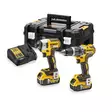 18V XR® 2-Tool Brushless Combo Kit - 2 x 5Ah, DeWalt - Työkalusarjat - 503-DCK266P2TDW - 1