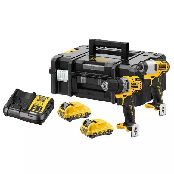 12v combo dck2110l2t: dcd701 + dcf801, 2x3,0 ah, tstak, dewalt - Työkalusarjat - 503-DCK2110L2TDW - 1