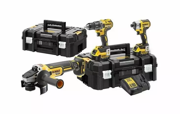 18v combo dck384p2t, 18v / 5,0ah, dewalt - Työkalusarjat - 503-DCK384P2TDW - 1