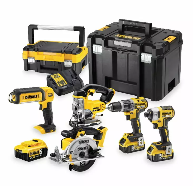 18v combo dck551p3t: 5 machines + 3x5,0ah, dewalt - Työkalusarjat - 503-DCK551P3TDW - 1