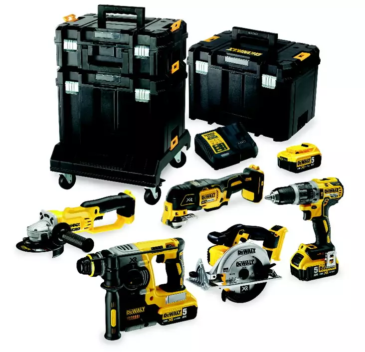 18v combo dck654p3t, 18v / 5,0ah, dewalt - Työkalusarjat - 503-DCK654P3TDW - 1