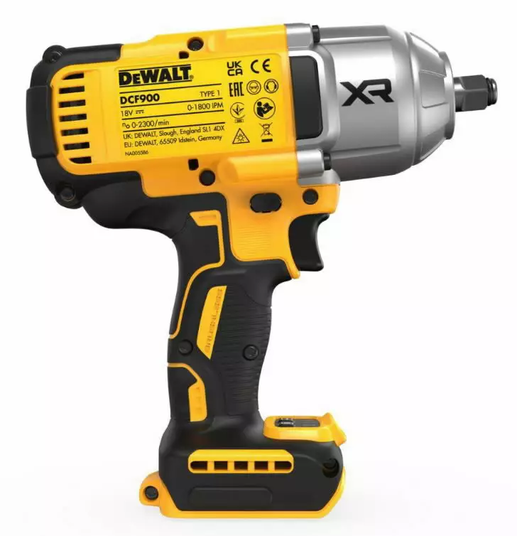 Akkumutteriväännin dcf900n, bl, 18v runko ilman akkua, dewalt - Mutterinvääntimet - 503-DCF900NDW - 1