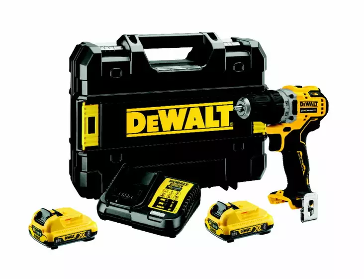 Akkuporakone dcd701d2, 12v /2 x 2,0ah, dewalt - Porakoneet - 503-DCD701D2DW - 1