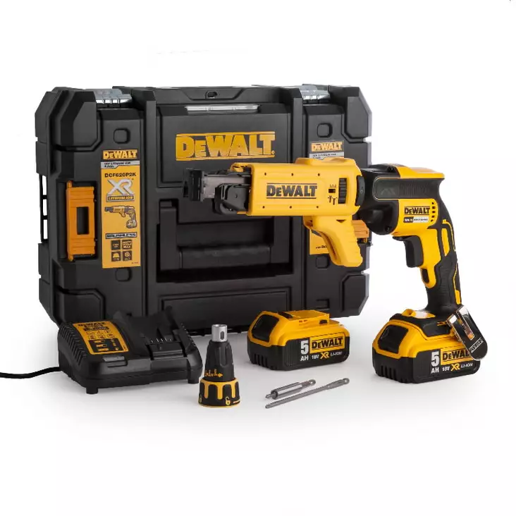 Drywall driver dcf620p2k, brushless, 18v / 5,0ah, dewalt - Ruuvinvääntimet - 503-DCF620P2KDW - 1