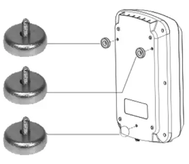 Magnets kit (3pcs) for pulse evo/doctor charge 55, telwin - Akku- ja ylläpitolaturit - 503-803087TELW - 1