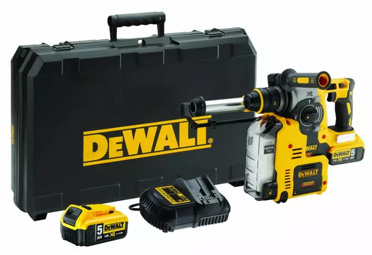 Rotary hammer dch275p2, brushless, sds+, 18v / 5,0ah, dewalt - Poravasarat - 503-DCH275P2DW - 1