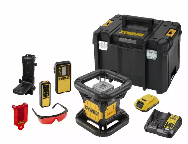 Rotary laser dce079d1r, red line, 600m, 18v / 2ah, dewalt - Ristiviivalaserit - 503-DCE079D1RDW - 1