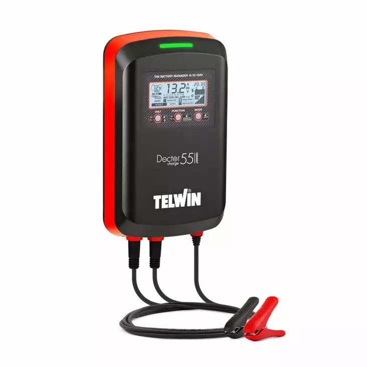 Sähköinen akkulaturi 6/12/24v doctor charge 55 connect, telwin - Akku- ja ylläpitolaturit - 503-807614TELW - 1