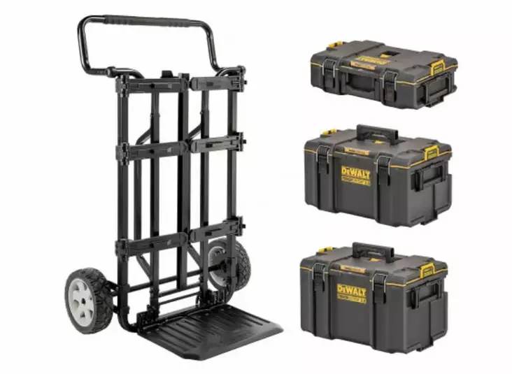 Toughsystem 2.0 mobile folding trolley + 3 boxes, dewalt - Työkalut työkaluvaunuihin - 503-DWST83401-1DW - 1